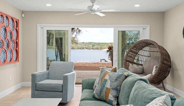 Modern Lakefront Home w/Beach & Dock-Sleeps 10!