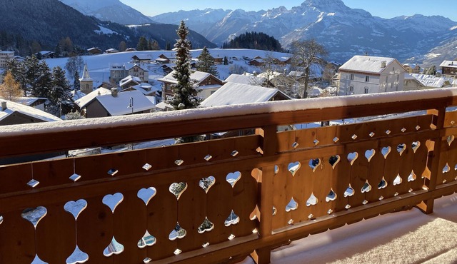 Modern large luxury apartment with stunning views in village centre