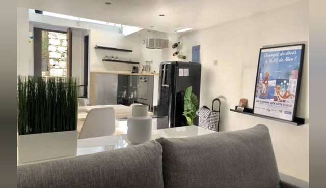 Modern loft 60 m2 2 steps from the beach and Cours Saleya in peace