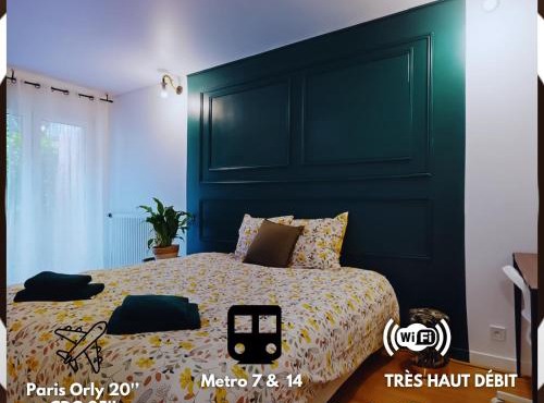 Modern Loft - 8 Guests- 4 rooms- 2 Bathrooms- Near Paris- Private car park