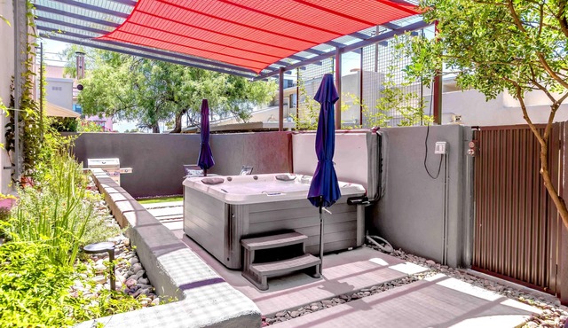 Modern Loft with Lush Garden and Spa in Historic Sam Hughes Neighborhood U of AZ