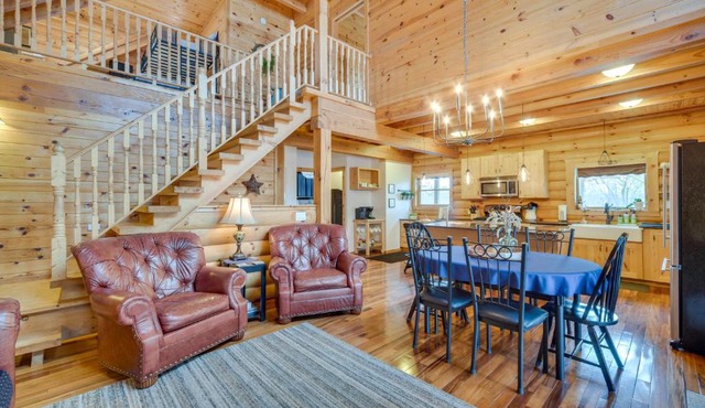 Modern Log Cabin w/Rec Room, Steps to Lake!