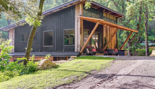 Modern Louisville Home on 3 Acres w/Gas Fire Pit!