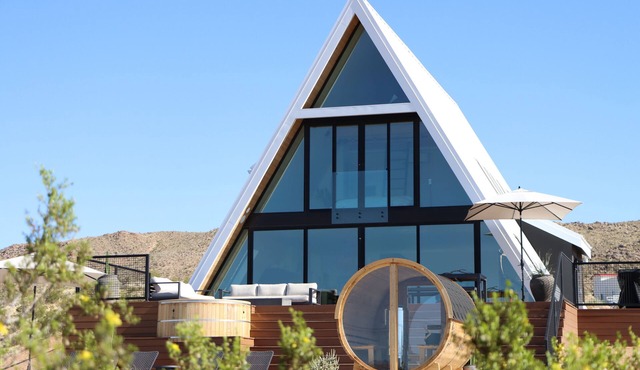 Modern Luxury A-Frame with Pool, Sauna & Hot Tub