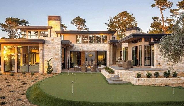Modern Masterpiece on Poppy Hills Golfs Course with Pool, Putting Green, Guest House