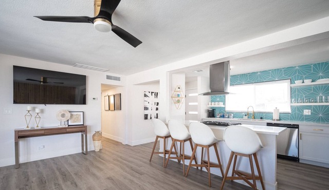 Modern Mid Century Home Walking Distance to Strip