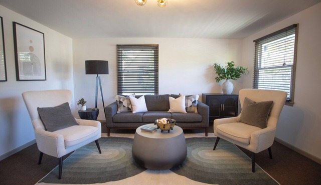 -Modern Minimalism: Cozy, Sleek Stay-