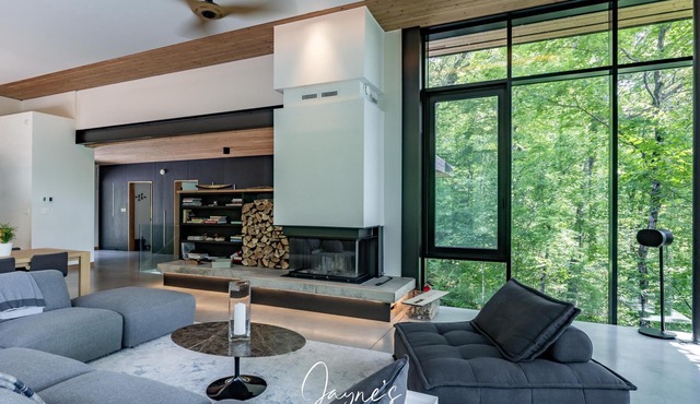 Modern new 4 bed 3 bath cottage on Bruce Lake, SE Exposure, 370ft frontage