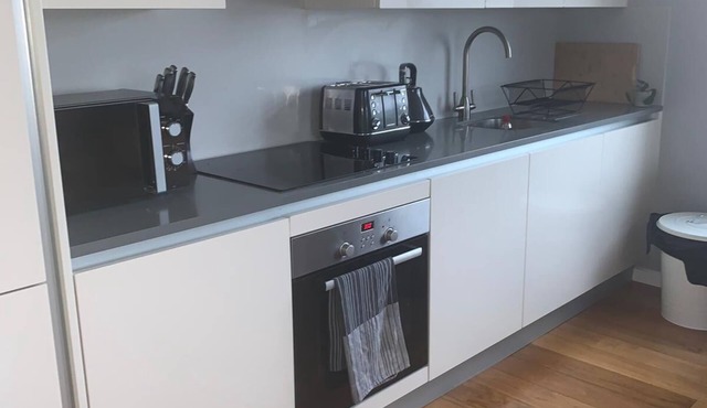 Modern, new build apartment