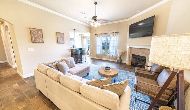 Modern Oasis w/Fire Pit near Square and Bike Trails