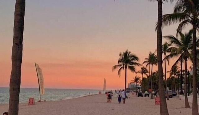 Modern Ocean-side studio, 1BR/1bath, Hollywood, Free Parking + BBQ!