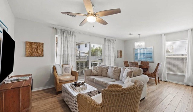 Modern remodeled, dog friendly,1st floor condo, steps to beaches & restaurants!