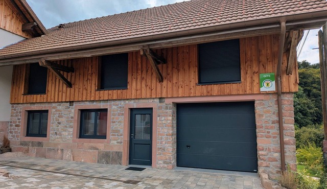 Modern renovated cottage with carport and ski storage in peaceful setting near the Vosges