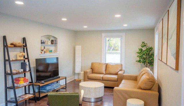 Modern Retreat w/Hot Tub Steps from Colleges