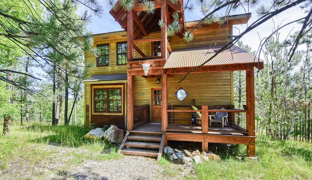 Modern Rustic 4 BR Black Hills Sanctuary with hot tub and Shared Heated Pool!