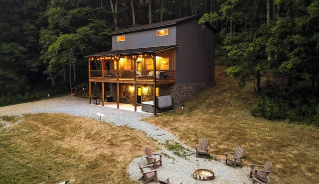 Modern Rustic Retreat ~Newly Built Cabin w/EV charger, only 6mi to Ash Cave