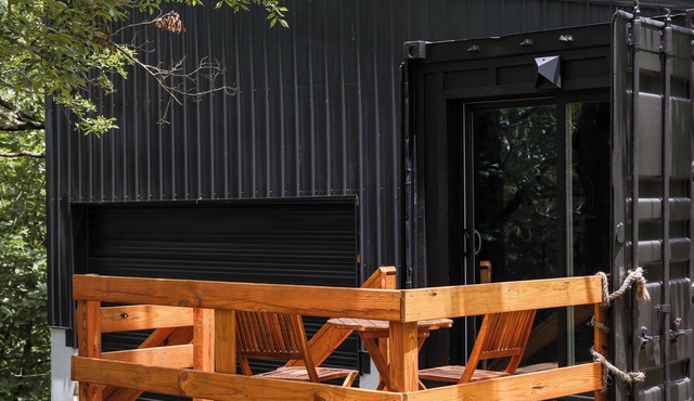 Modern Shipping Container Home near the waters of Lake Tenkiller