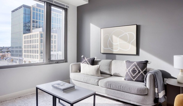 Modern Somerville 1BR w/ Gym & W/D, nr Assembly Row, by Blueground