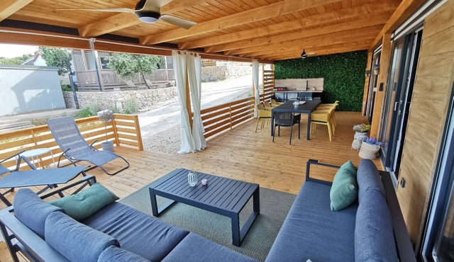 Modern, spacious, comfortable and beautiful summer house for 8 people.