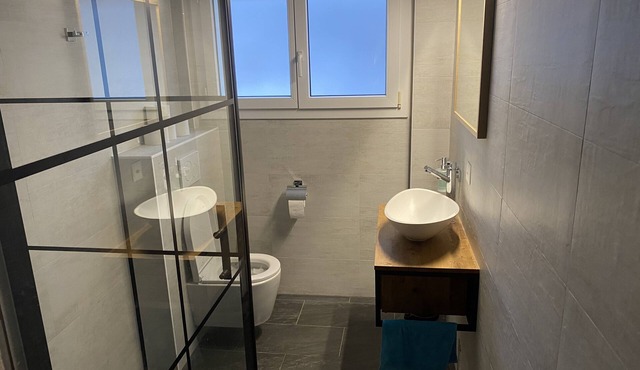 Modern studio in 1970s house in Haslital