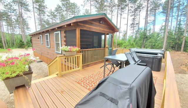 Modern Tiny Home Cabin w/ Hot Tub next to Titus Mtn Ski & Malone Golf Club