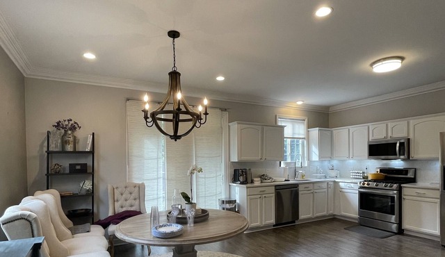 Modern Townhome with a theater room & gym area