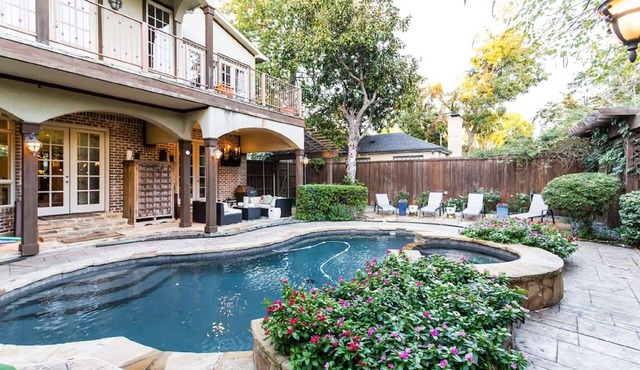 Modern Tudor with Pool & Backyard Oasis on the M Streets in the Heart of Dallas