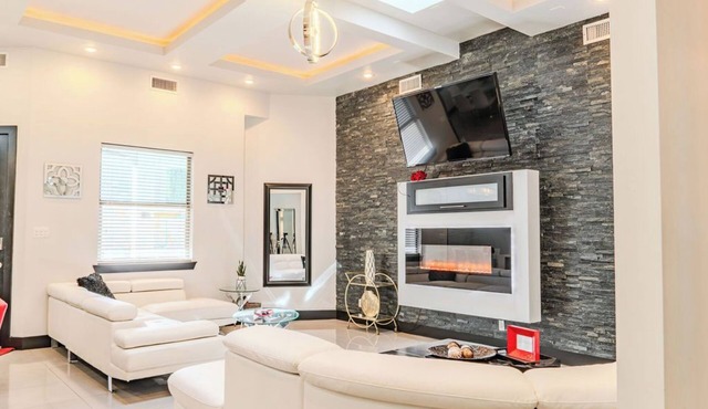Modern upscale home with an amazing kitchen.