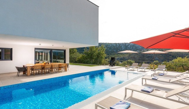 Modern Villa Adria Blue with heated pool