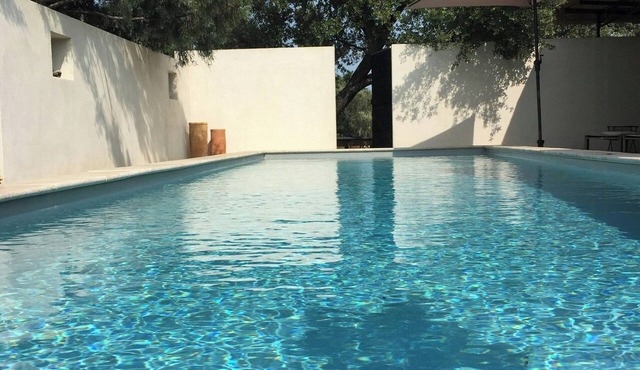 Modern villa overlooking Pont du Gard