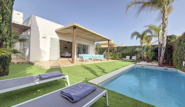 Modern villa with private pool and garden
