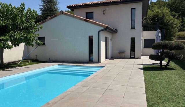 Modern Villa with AC, Private Pool, and Terrace in Ruoms - Sleeps 6