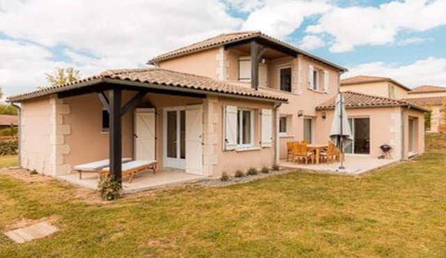 Modern villa with large garden