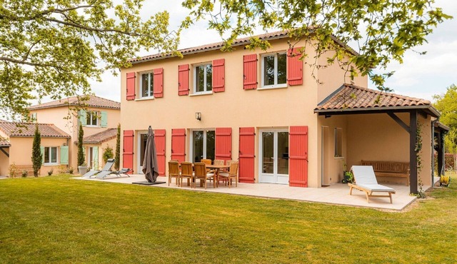 Modern villa with large garden