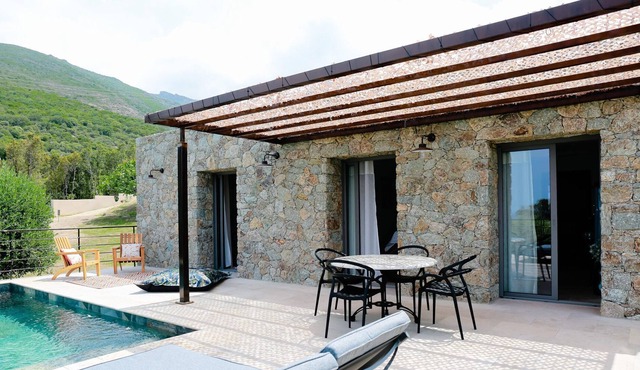 Modern villa with private pool in Corsica