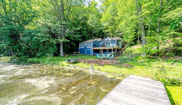 Modern Waterfront road access cottage awaits!