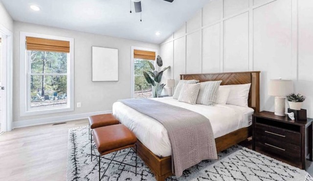 Modern Waterfront Home with Kayak, Firepit, Gameroom, Pool+Beaches, Dog & EV OK