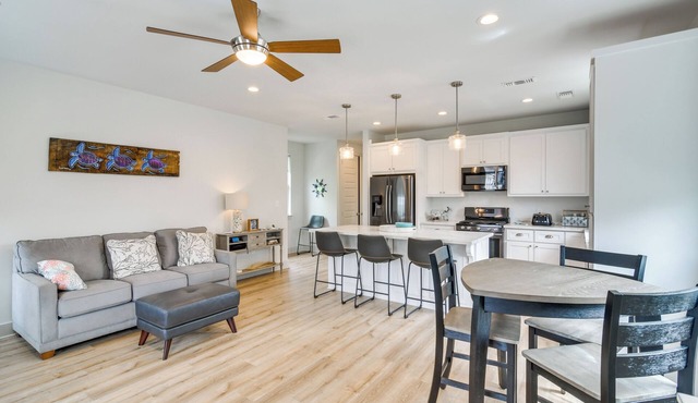 Modern Waveland Home w/Deck - Walk to the Beach!
