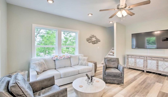 Modern Waveland Home with Deck, Walk to Beach!