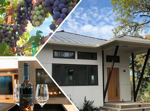 Modern Wine Country Home on 10 acres with vineyard