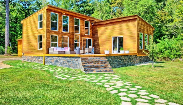 Modern wood infused Cabin