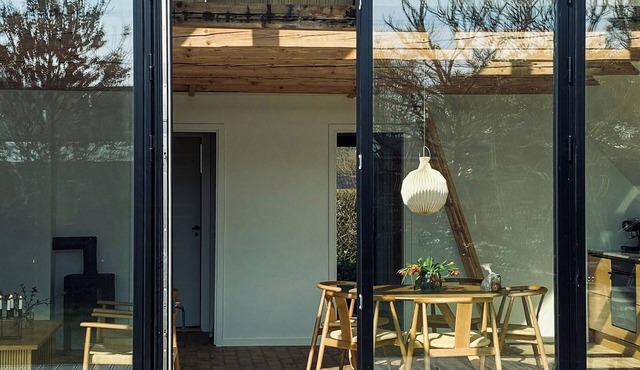 Modernized A-frame house near Saksild beach