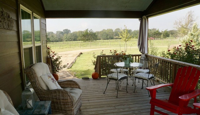 Molly Cabin - Private cabin with 2 bedrooms, one queen and one king bed, full bath with walk-n-shower. Full kitchen with fridge/ice maker, coffee bar, front and back porches, private out door fire pit, outdoor shower.