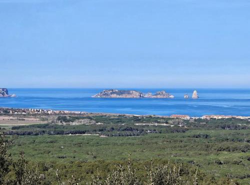 Montagne vue panoramique sur mer