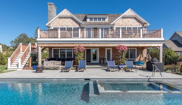 Montauk Beach and Water View Vacation Home With Pool And Hot Tub