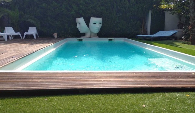 Montpellier house with swimming pool. Capacity 6 pers - 20 min from the beach