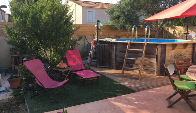 Montpellier: quiet and sunny house with breathtaking views