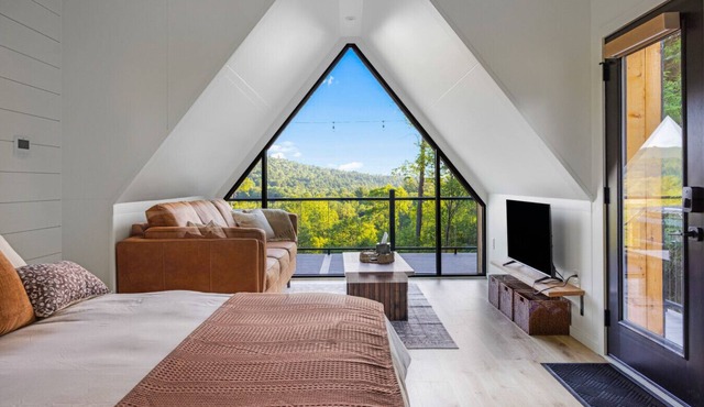 Moonlight Ridge | A-Frame, Hot Tub, & Fire Pit with Views!