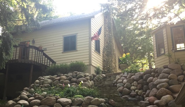 Moose Lake Home Property near Erin Hills Golf Course with Boathouse and Gazebo