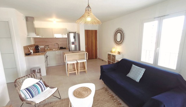 MOR315- T2 Neuf Vue mer, 100m plage